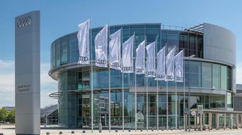 Außenansicht Audi Forum Ingolstadt